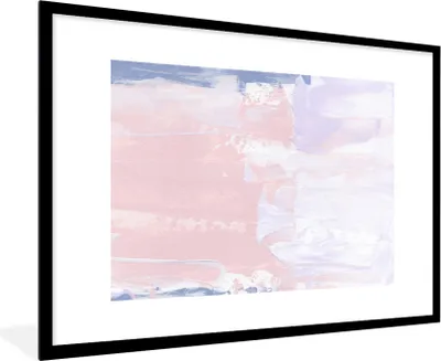 Produktbild von MuchoWow® Gerahmtes Poster Pastell - Gestaltung - Farbe 90x60 cm - Poster mit Schwarzem Bilderrahmen Wandposter Rahmen Foto Bilder - Wanddekoration - Fotos