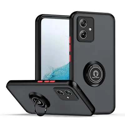 Produktbild von Für Motorola Moto G54 Shadow Design TPU + PC Schutz Hülle Tasche Case Schutzhülle Schwarz / Rot