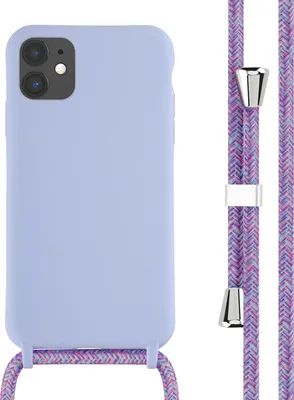 Zdjęcie produktu dla imoshion Silikonowe etui ze sznurkiem do Apple iPhone 11 - Fioletowy