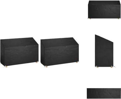 Produktbild von vidaXL Abdeckungen für Gartenbank 2 Stk. 8 Ösen 190x70x70/88 cm -  Gartenmöbel-Schutzhüllen