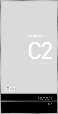 Produktbild von nielsen Aluminium Bilderrahmen C2, 50x100 cm, Silber