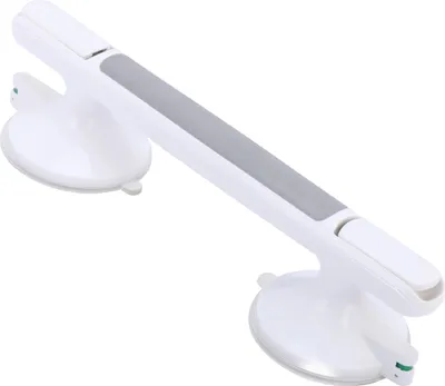 Produktbild von Belle Vous Badezimmergriff mit Saugnäpfen - Haltegriff Dusche ohne bohren - 33 cm - Saugnapfgriff für Dusche, Badewanne und WC - Haltegriffe für