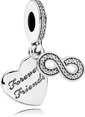 Produktbild von Pandora 791948CZ Charm-Anhänger Forever Friends Sterling Silber