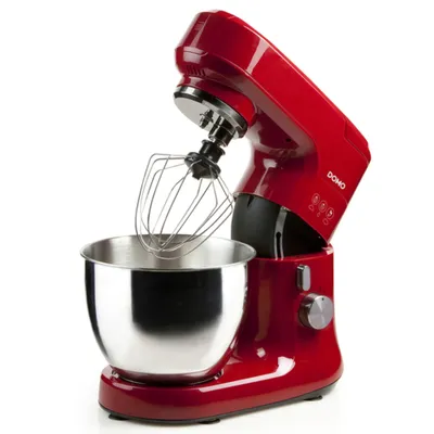 Produktbild von Domo DO9145KR, 4,5 l, Rot, Edelstahl, Drehregler, Edelstahl, PP, Edelstahl, Edelstahl