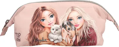 Produktbild von TOPModel FUR EVER FRIENDS, Weiches Federmäppchen, Zink, Polyester, Metall, Mehrfarbig, Abbildung, Drinnen/Draußen, Mädchen