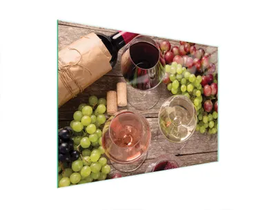 Produktbild von Glasschneidebrett 40x30 Wein