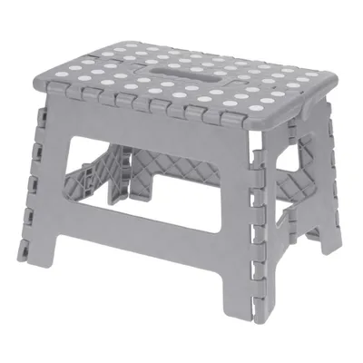 Obrázek produktu pro H&S Decoration Anti -Slip Skládací stolièka Plastová šedá 22 cm x 29 cm x 22 cm