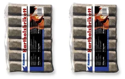 Produktbild von Hamann Hartholzbriketts 8-eckig mit Loch 20 kg