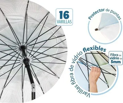 Zdjęcie produktu dla Aluminiowy parasol przeciwsłoneczny 220 cm, zielony, UPF 50+