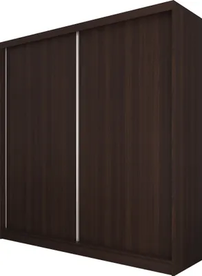 Produktbild von Masseno Schiebetürenschrank SOFIA 200 cm Kleiderschrank Schlafzimmer Schrank 2-türig Wengefarben