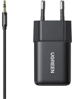 Produktbild von Adapter Bluetooth 6.0 Audio-Empfänger, 3.5 mm Klinke, UGREEN BT523, Schwarz