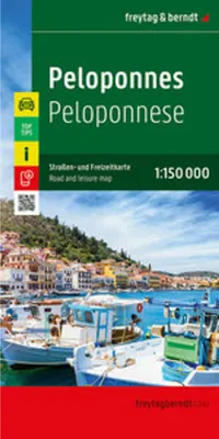 Image de Péloponnèse, carte routière et de loisirs 1:150.000, freytag & berndt