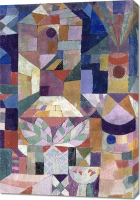 Immagine prodotto di Quadro 70x100 cm Burggarten, Paul Klee Vintage per il salone
