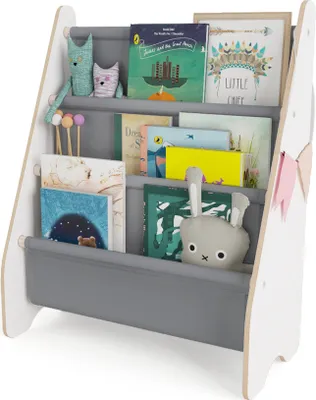 Immagine prodotto di MAMOI® libreria per bambini, libreria per la camera dei bambini, scaffale per libri, scaffale a parete, libreria per bambini, libreria per bambini, panca per libri in legno per bambini