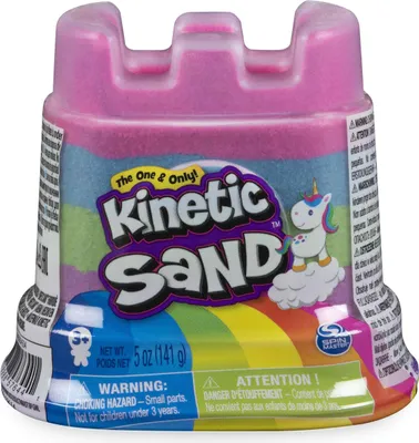 Obrázok produktu pre Kinetic Sand KNS ACK RbwCastleSglCtnrBP S20 MX GML, Detský kinetický piesok, 3 rok / roky, Viacfarebný