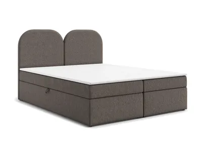 Produktbild von AX LIVING Boxspringbett 160x200 Migwell Grau mit Kopfteil Bettkasten