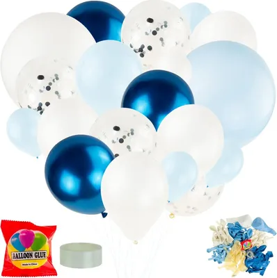 Zdjęcie produktu dla Tg66238 Duża Girlanda Balonowa Balony Niebieskie Konfetti Zestaw Urodziny Boy