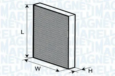 Productafbeelding van MAGNETI MARELLI 350203062730: Interieurfilter, pollenfilter voor VOLVO FL II