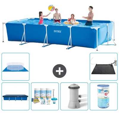Obrázok produktu pre Obdĺžnikový bazén s rámom – 450 x 220 x 84 cm – 7-dielna sada S40294