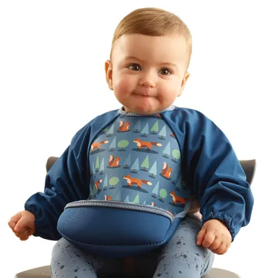Produktbild von Bibetta Ultrabib mit Ärmeln für Babys, Wasserdicht und Maschinenwaschbar