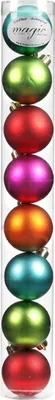 Produktbild von Kunststoff Weihnachtskugeln 8 Stk 6cm Mille Fiori