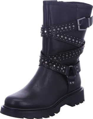 Zdjęcie produktu dla Tamaris Damskie Eleganckie buty za kostkę Biker 1-25466-43 czarny