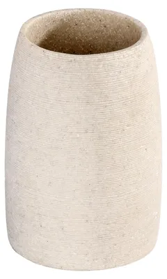 Produktbild von WENKO Zahnputzbecher Mod. Goa Beige, in Naturstein-Optik