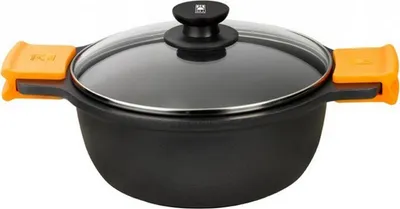 Obrázok produktu pre BRA A270324, Kolo, Wok/panvica na vysmážanie, Čierna, PTFE, 220 °C, Hliník