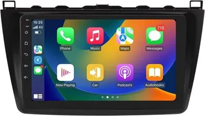 Immagine prodotto di Autoradio con Bluetooth e CarPlay per Mazda 6 (2007-2012) – compatibile con Apple e Android – impianto stereo con sistema di navigazione – 2 GB di RAM, 32 GB di memoria interna