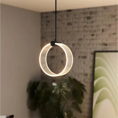 Produktbild von Ledvance LED Pendelleuchte Decor Circle Ø16cm schwarz 8W 800lm Click CCT 3000K 4200K 6500K Memory