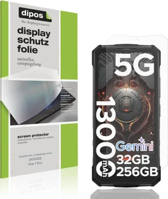 Produktbild von 4x Schutzfolie für DOOGEE Fire 7 Pro matt Displayschutzfolie Folie Display Schutz dipos
