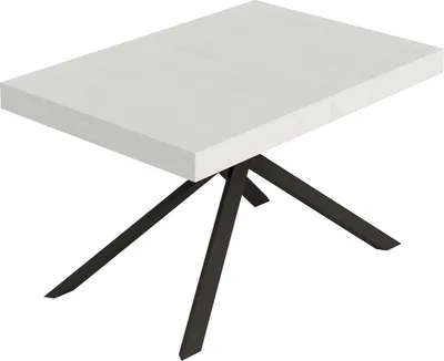 Immagine prodotto di Tavolo allungabile 120/224x90 cm Niket bianco frassino gambe antracite