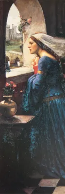 Produktbild von John William Waterhouse Kunstdruck Bild - Fair Rosamund, 1916 (158 x 53 cm)