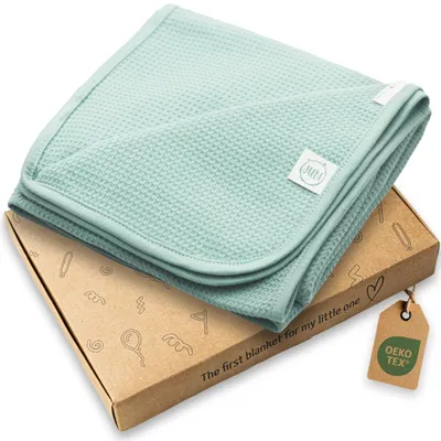 Produktbild von Jubi® Babydecke Sommerdecke, 100% Baumwolle, leicht, , Mint