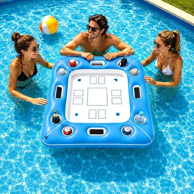 Produktbild von Luftmatratze mit Becherhalter und Kartenspielfläche, für 4 Personen, für Poolparty