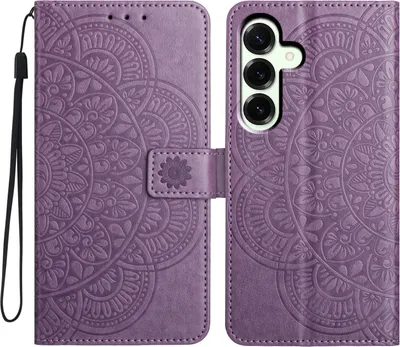 Produktbild von Mobigear Mandala  Samsung Galaxy A17 Hülle Klapphülle Geldbörse - Lila
