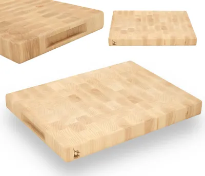 Zdjęcie produktu dla DESKA do krojenia END GRAIN SZTORCOWA BUKOWA olejowana 40x30x4 solidna LOGO