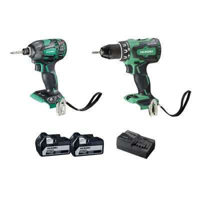 Image de Pack combiné sans fil Hikoki KC18DBDLWDZ : perceuse-visseuse sans fil, visseuse à chocs sans fil, moteur sans balais, 18 V