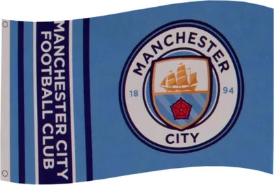 Produktbild von Vlajka Manchester City FC s pruhem TA1462 (jedna velikost) (modrá)