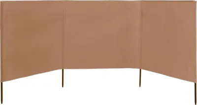 Obrázok produktu pre vidaXL 3-dielna tkanina proti vetru 400 x 160 cm Taupe