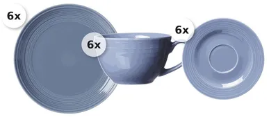 Produktbild von Kaffeeservice 18 tlg. Levi blau