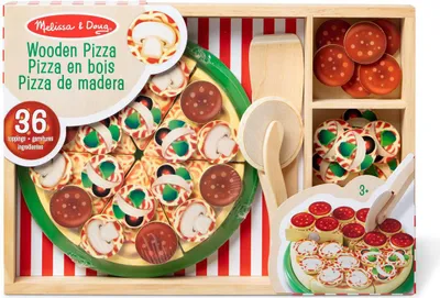 Produktbild von Melissa & Doug Pizza Party, Spielzeug-Lebensmittel, Küche und Essen, Junge/Mädchen, 3 Jahr(e)
