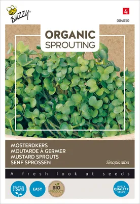 Obrázok produktu pre Buzzy Organic Klíčiaca horčica - organické semená - cca 30 gr | Buzzy_084050