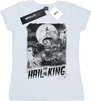 Produktbild von Disney - "Nightmare Before Christmas Hail The King" T-Shirt für Damen BI35655 (S) (Weiß)