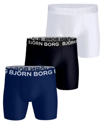 Productafbeelding van Set van 3 boxershorts van Björn Borg, gemaakt van zwarte microvezel, voor heren