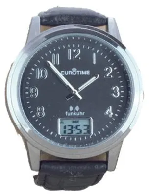 Produktbild von EUROTIME Funkarmbanduhr schwarz