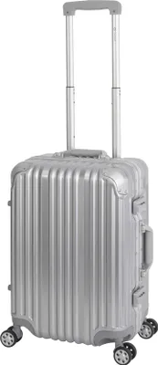 Produktbild von Travelhouse - London - Handgepäck Koffer Trolley S silber - Alu-Polycarbonat - Hartschalenkoffer