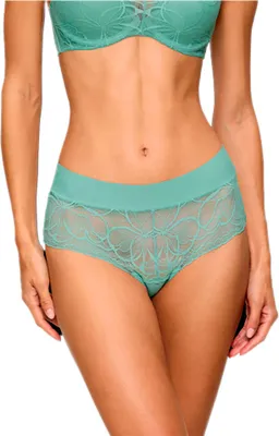 Zdjęcie produktu dla Triumph Body Make-Up Illusion Lace, Slipy, Wysokie figi, Dorosły, Damski, Turkusowy, Dopasowanie do talii