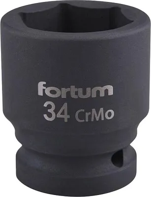 Produktbild von Fortum Stecknuss (4703034) Kraft-Stecknuss, 3/4", 34mm, L 57mm, CrMoV