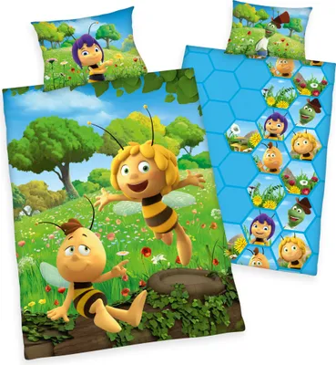 Obrázok produktu pre Posteľná bielizeň do postieľky Bee Maya a Willy 100/135, 40/60